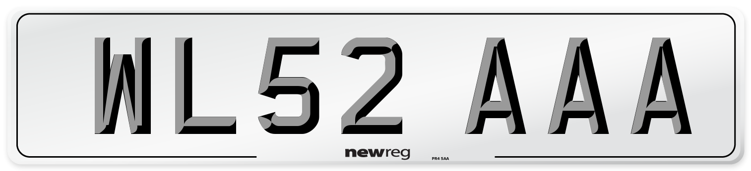WL52 AAA Number Plate from New Reg